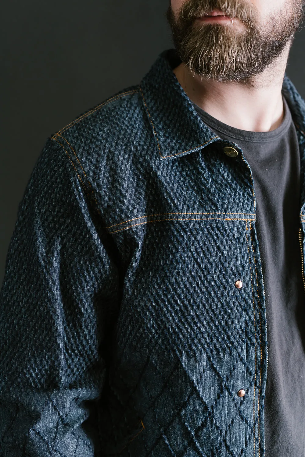 GZ-GJRKN-0301 - Rider's Jean Jacket Kendo Denim - Blue
