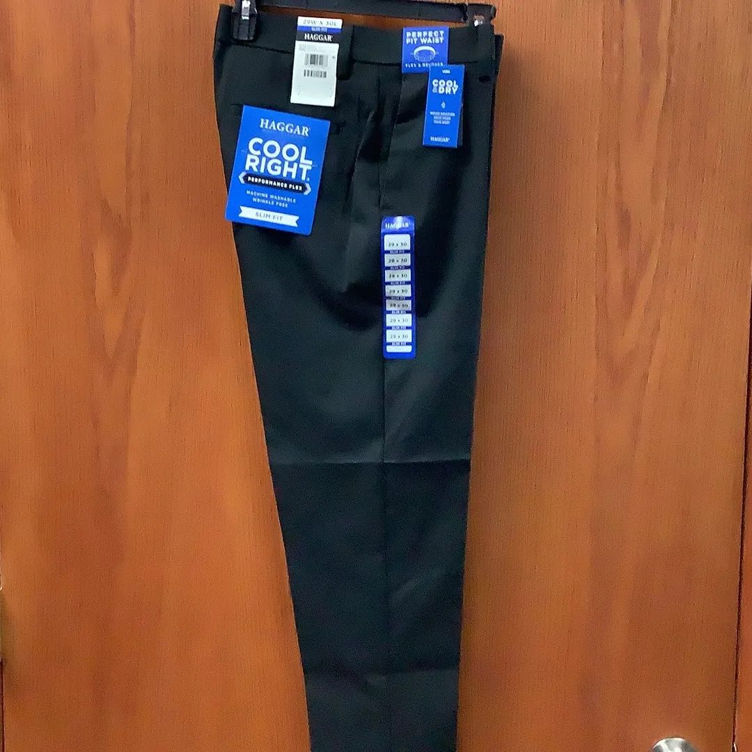 Haggar Premium Dress Pant Slim Fit Black