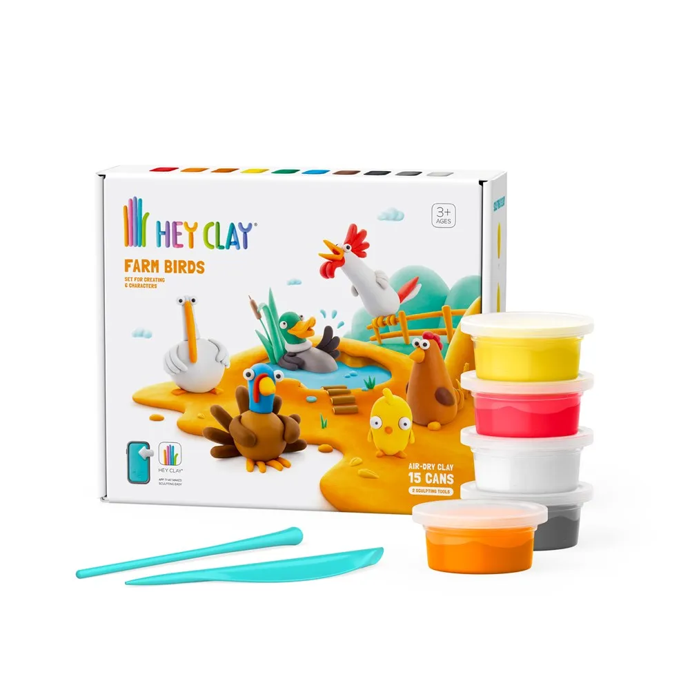 HEY CLAY FARM BIRDS (15 CANS)
