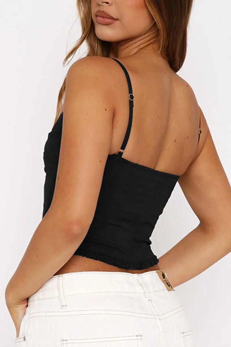 HTZ1099 Hook-Eye Corset Crop Top