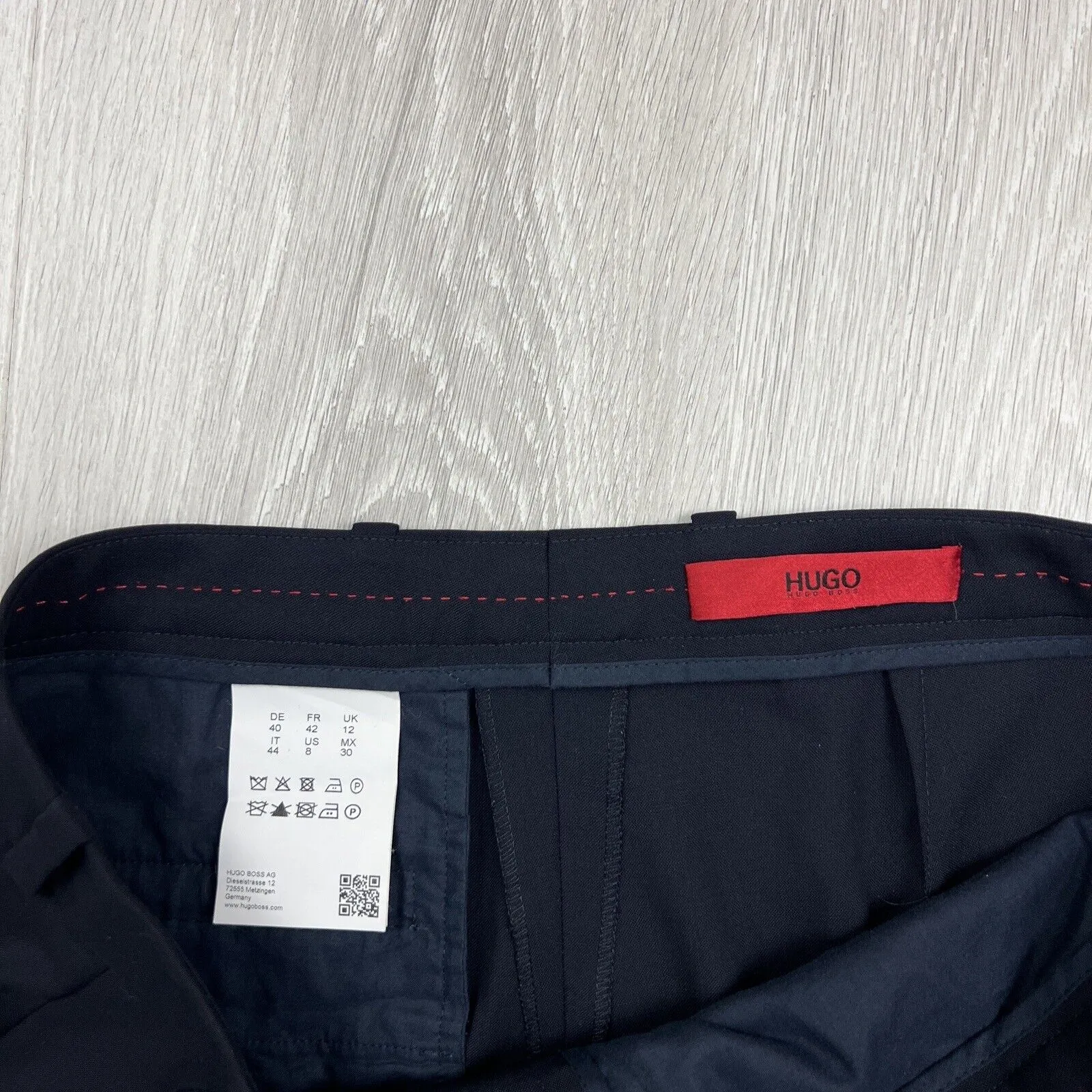 HUGO Hugo Boss Womens Black Dress Pants Size 8 US
