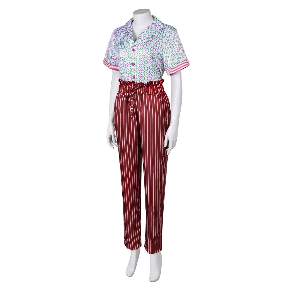 IF 2024 Movie Bea Movie Character Green Printed Daily Wear Cosplay Costume Outfits Halloween Carnival Suit
