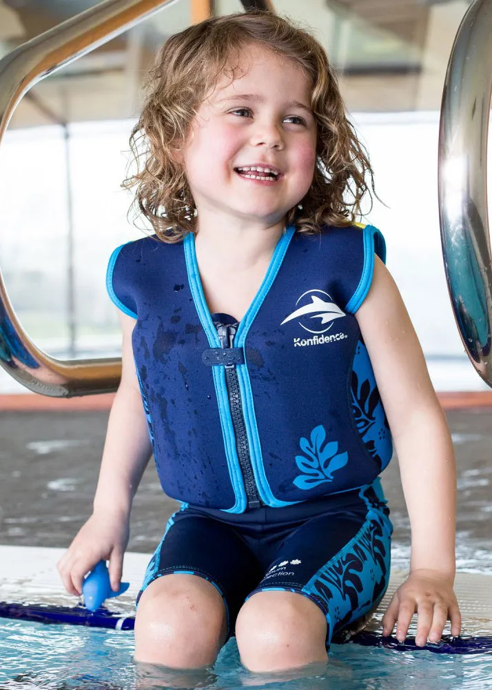 Konfidence jacket - navy palm