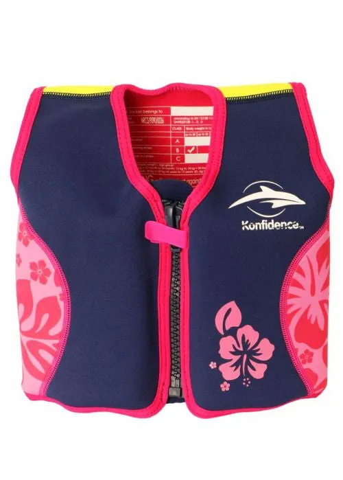 Konfidence jacket - pink hibiscus