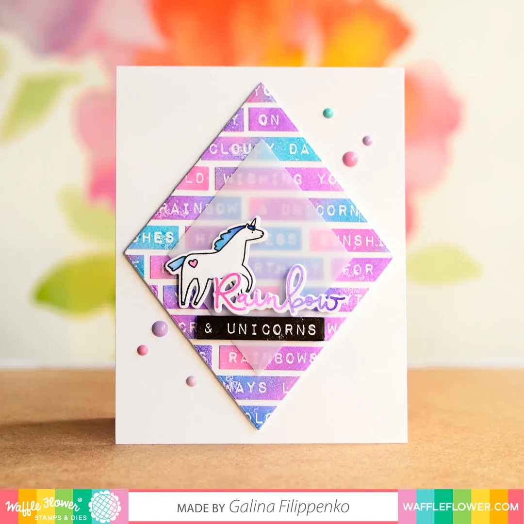 Labelmaker Rainbows Matching Die