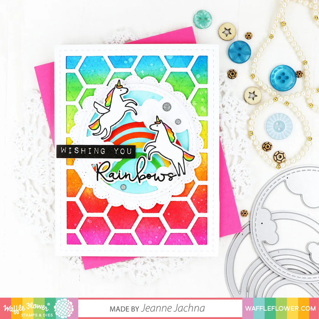 Labelmaker Rainbows Matching Die