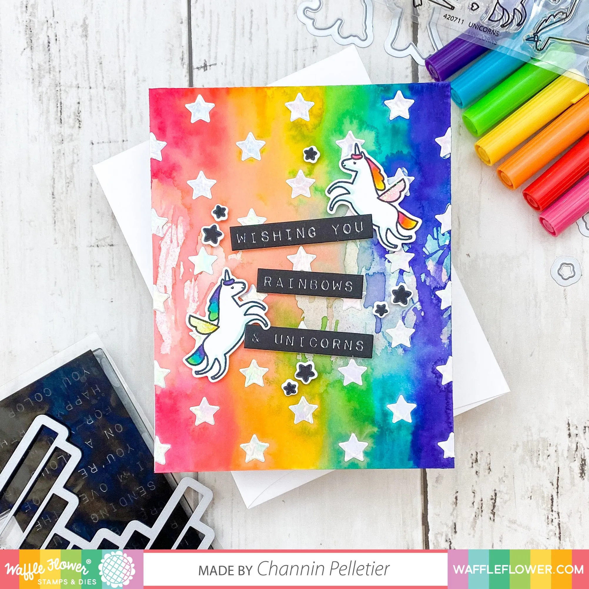 Labelmaker Rainbows Matching Die