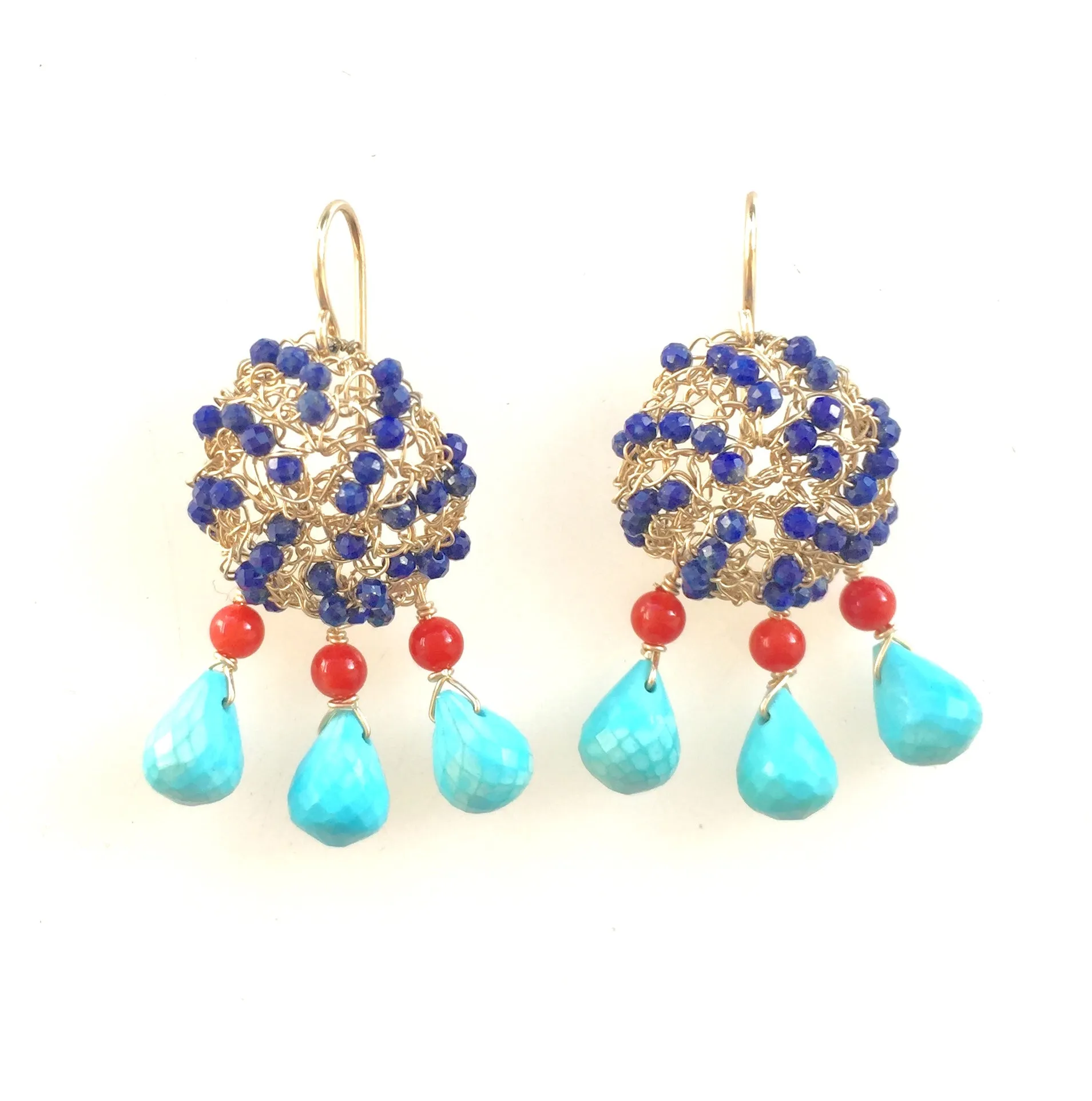 Lapis Lazuli Fiesta Earrings