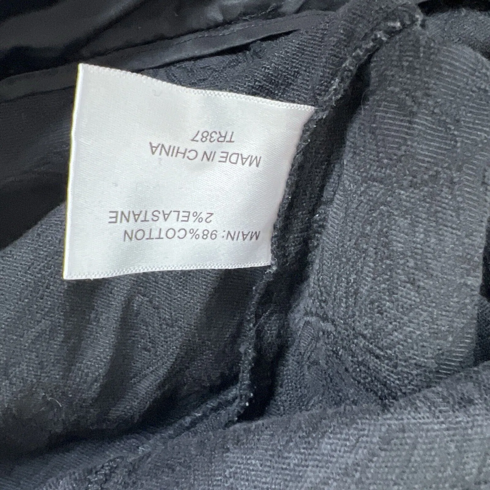 Laura Ashley Womens Black Slim Texture Pattern Pants Size 14
