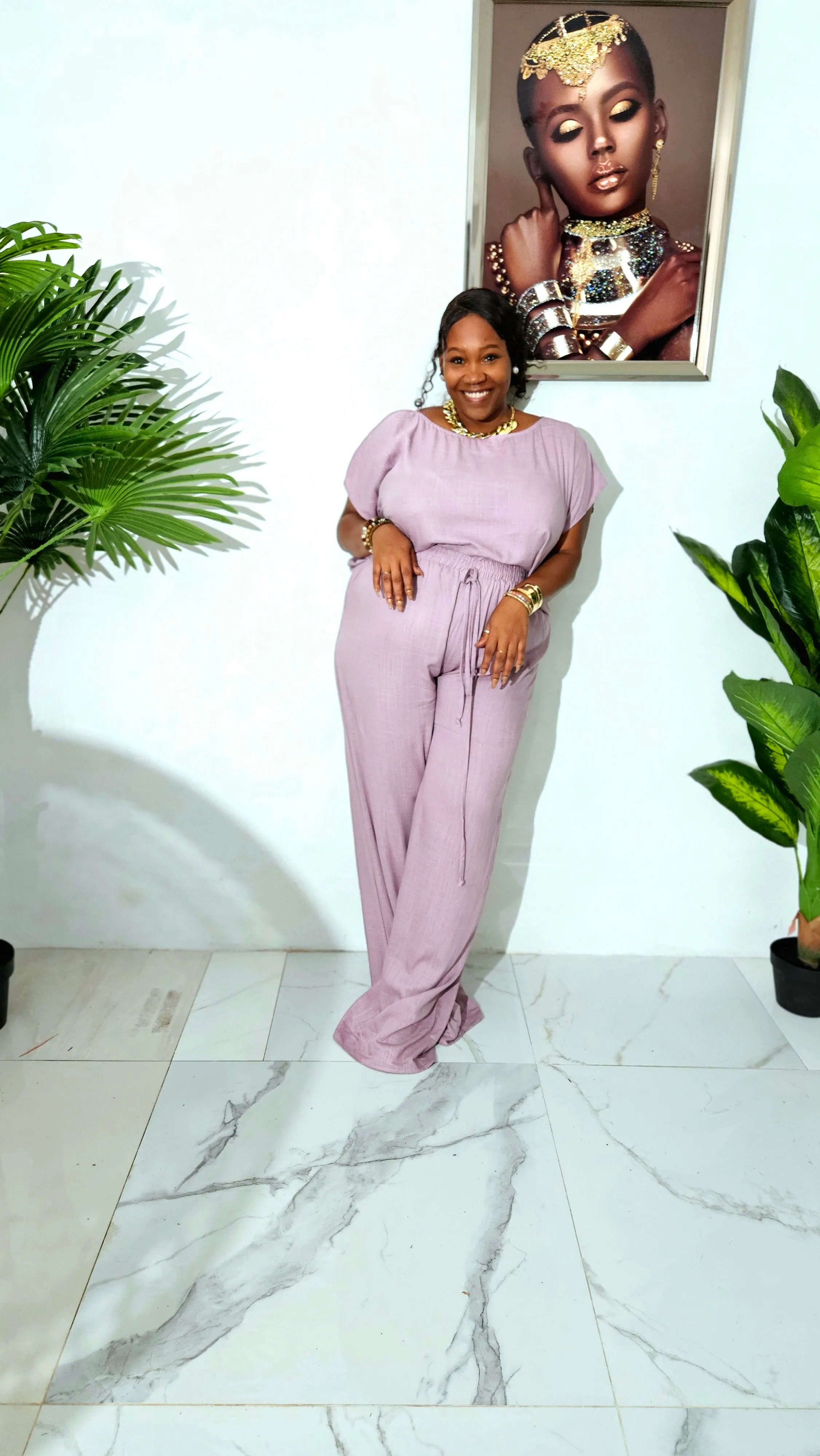 Lavendar Muse Pants Set