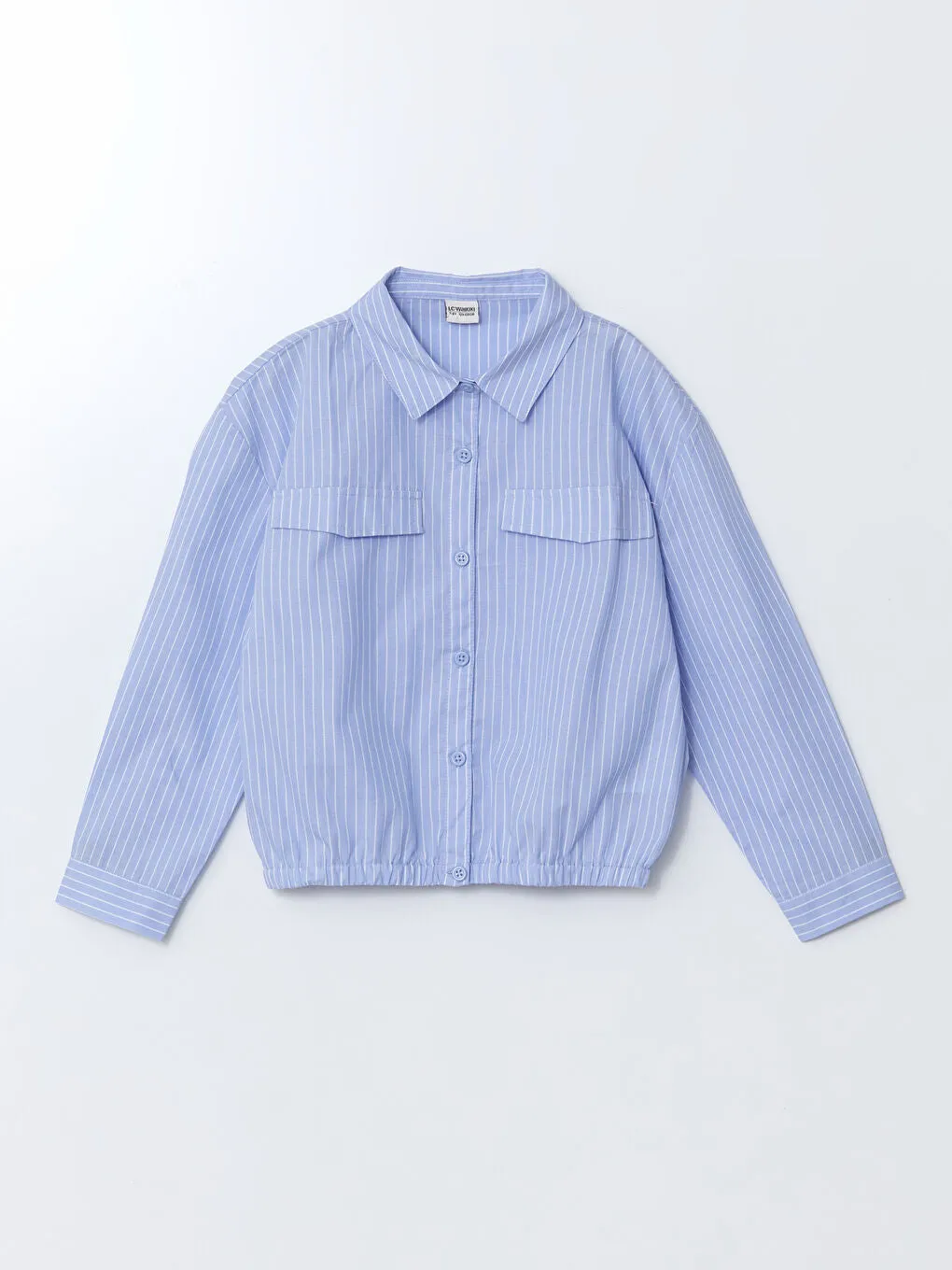 LCW Kids Blue Striped Girl Shirt