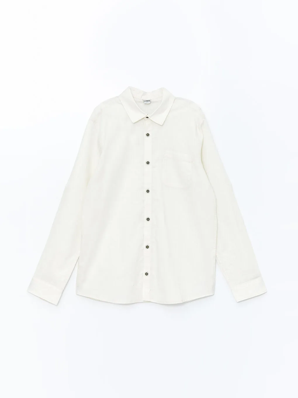 LCW Kids Ecru Linen Blend Boy Shirt