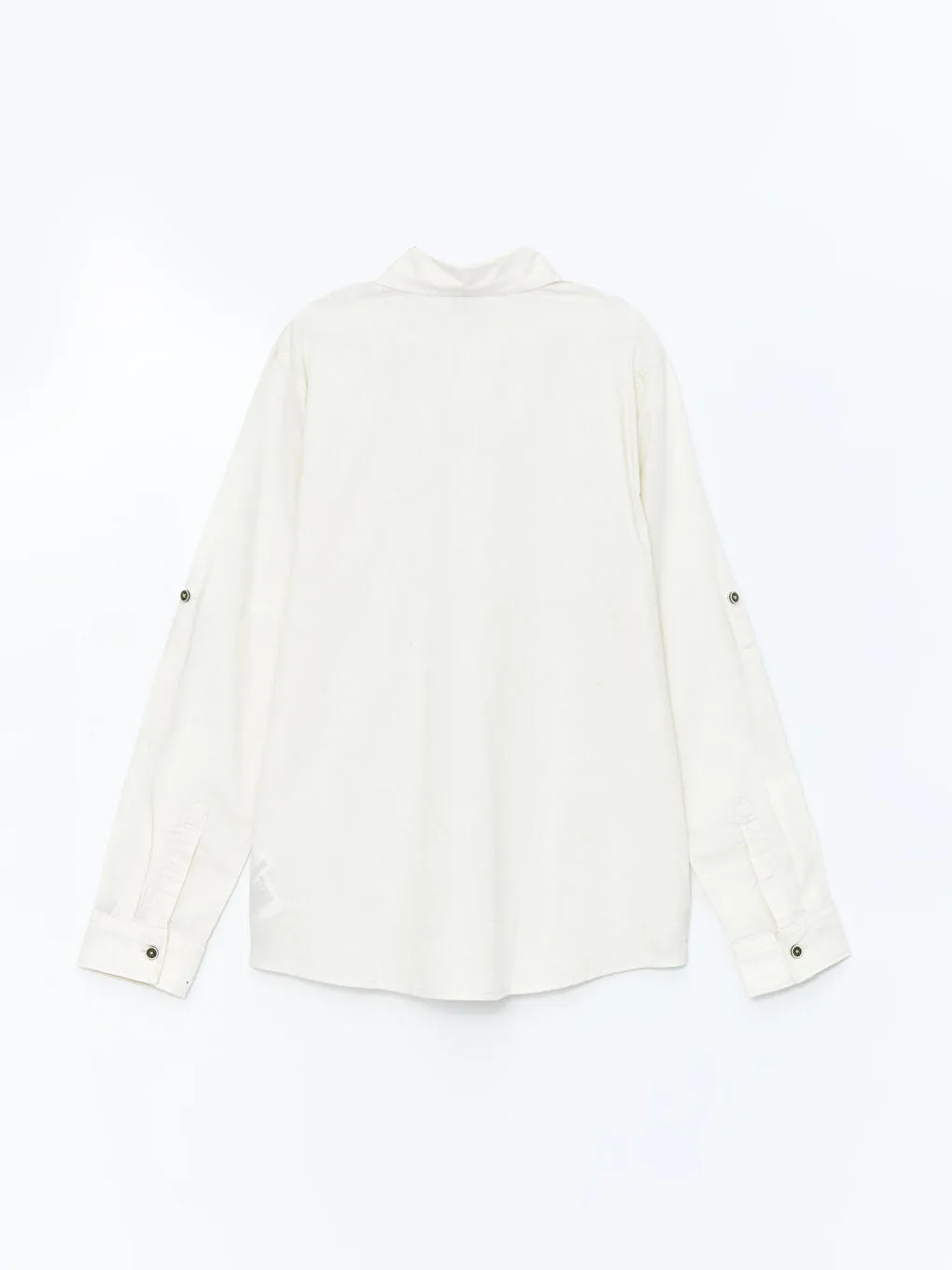 LCW Kids Ecru Linen Blend Boy Shirt
