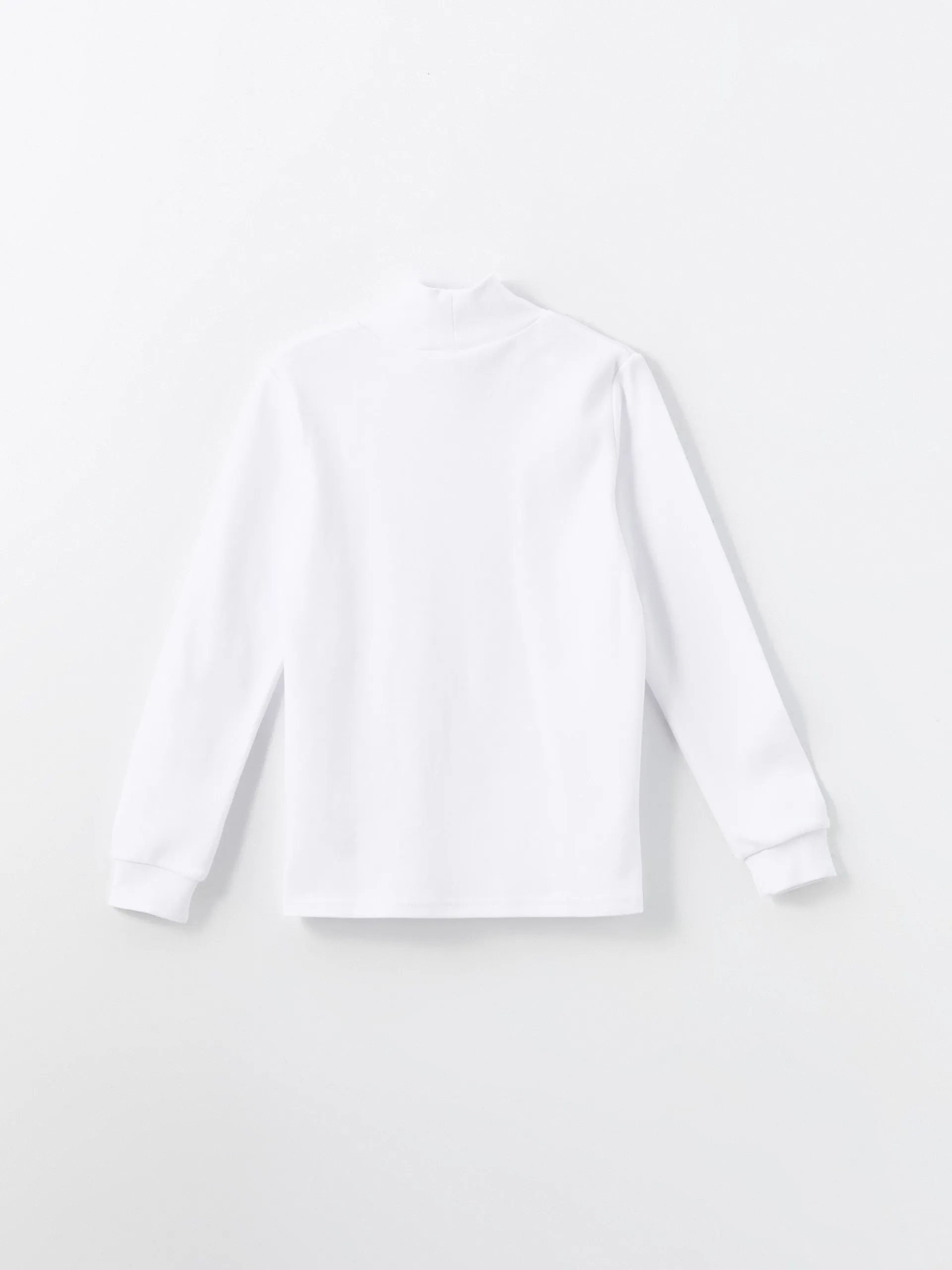 Lcw Kids White Half Turtleneck Basic Boy T-Shirt
