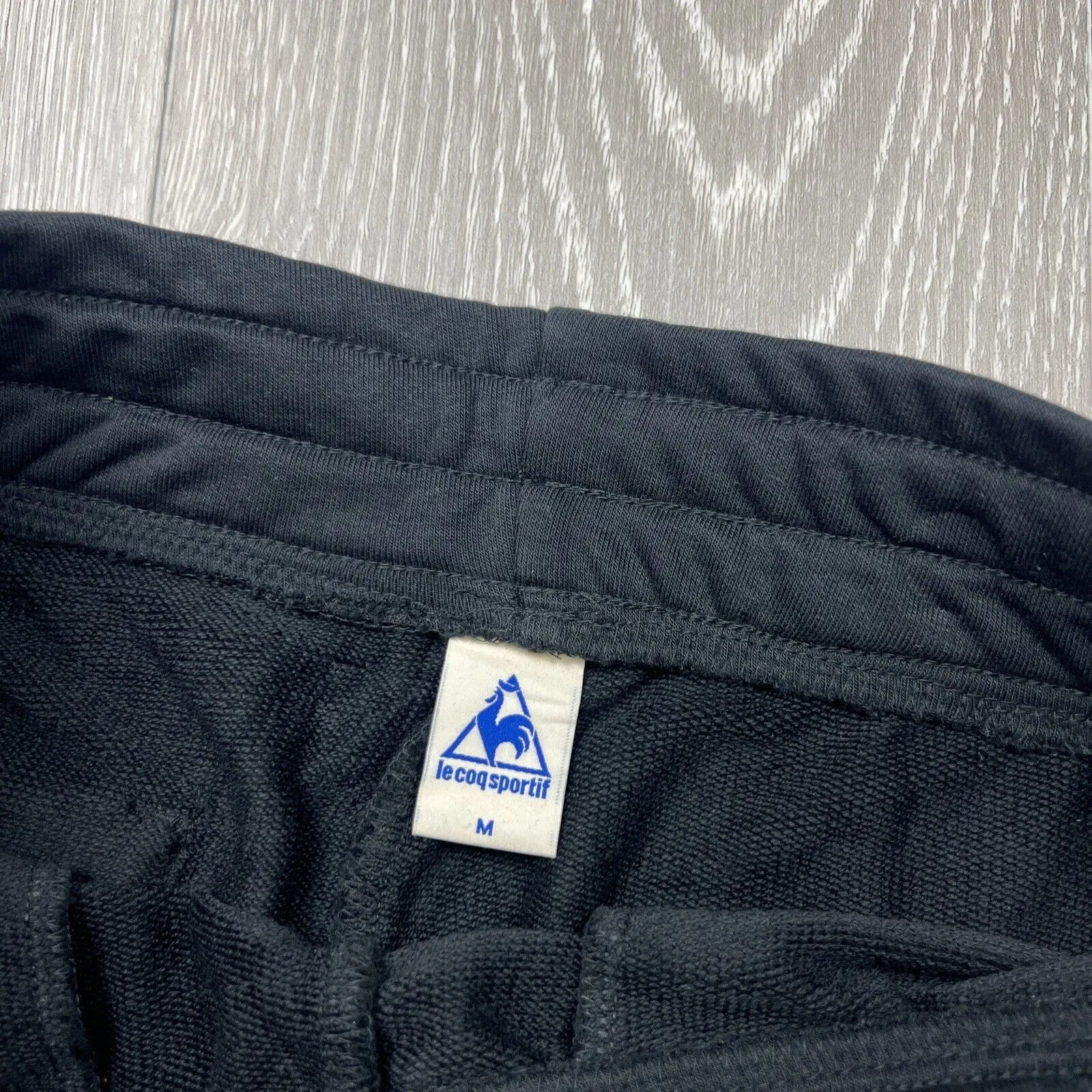 Le Coq Sportif Mens Black Slim Fit Trackies Size M (New)