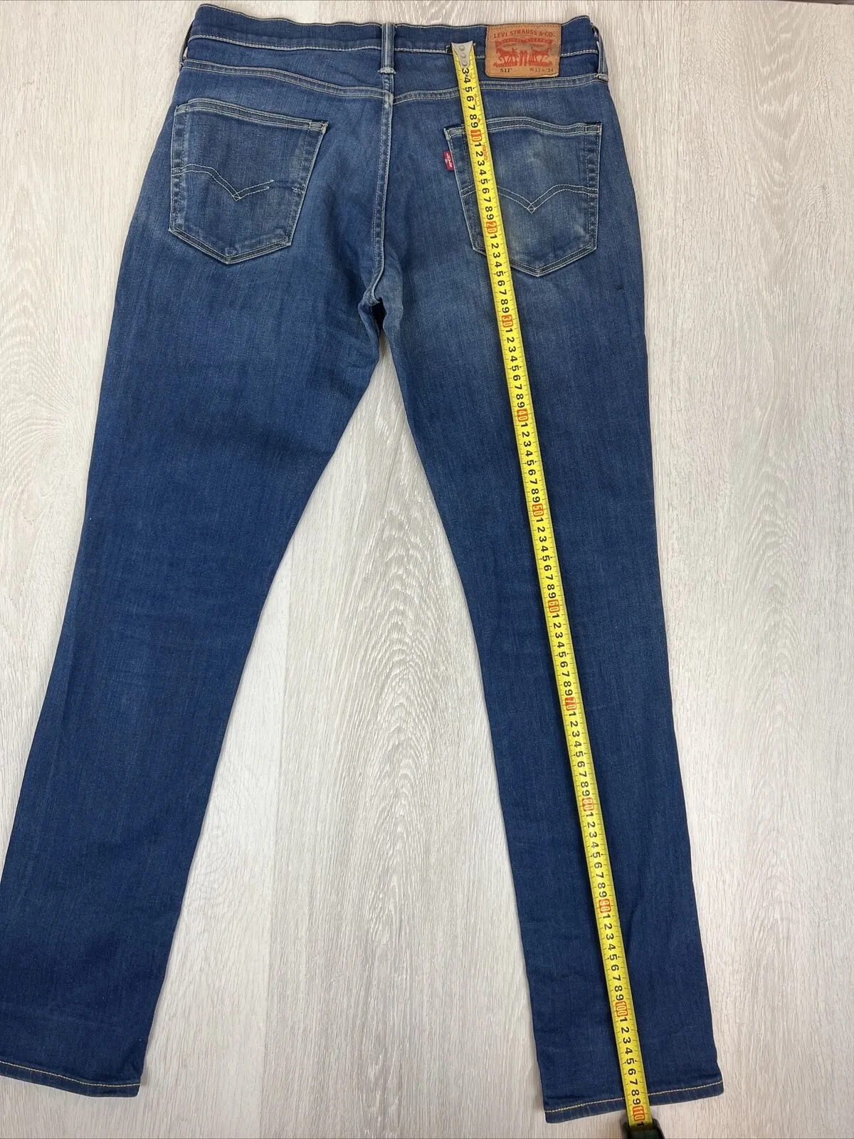 Levi's Jeans 511 Slim Denim Jeans Size 33 x 34