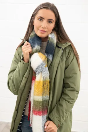 Lighthouse Eva Long Ladies Coat In Olive