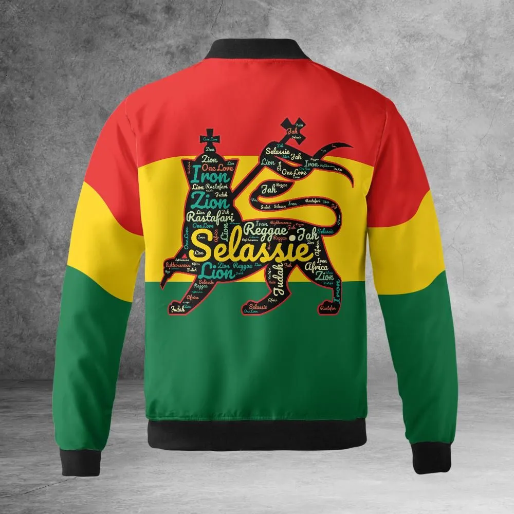 Lion of Judah Quilted Bomber Jacket