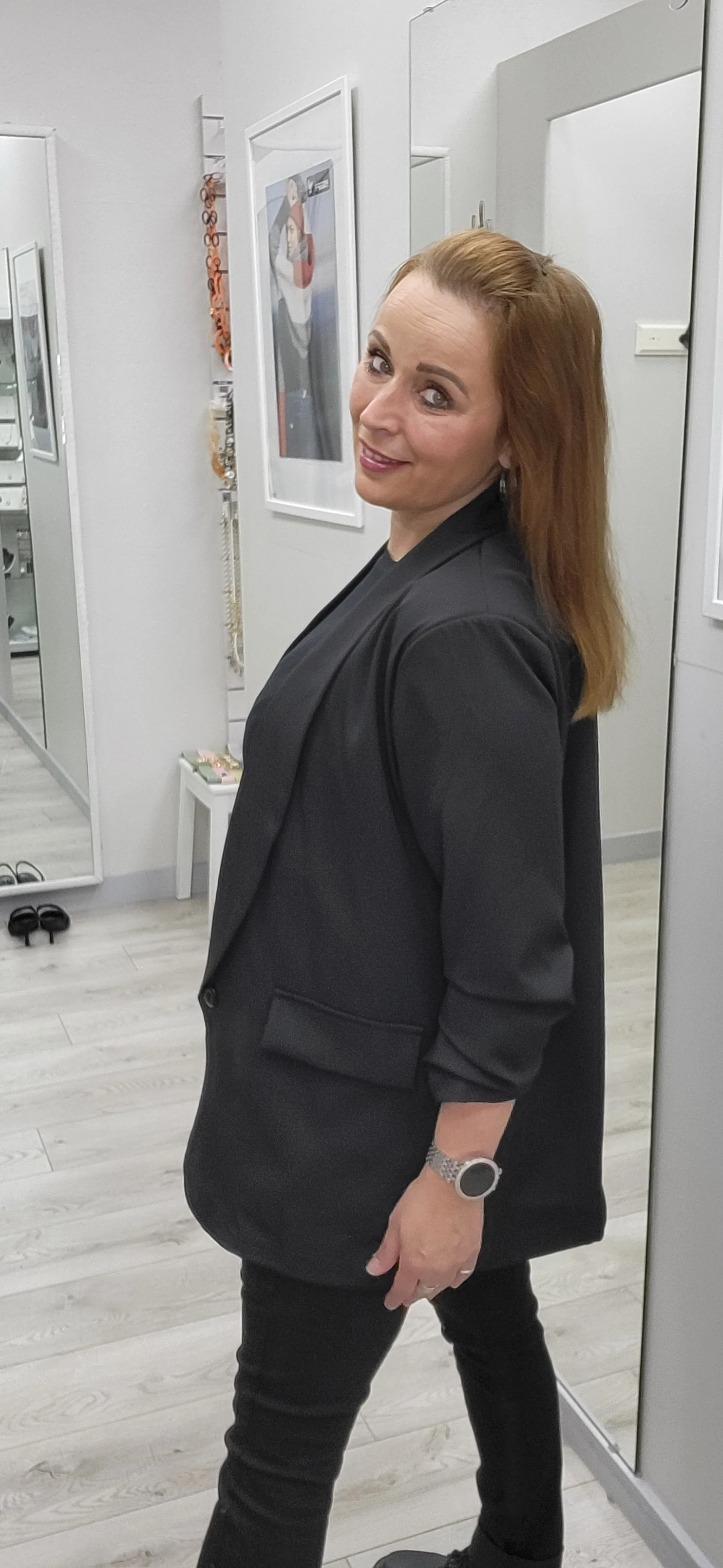 Longline blazer