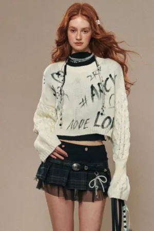 Loose & Thin Short Knitted Top