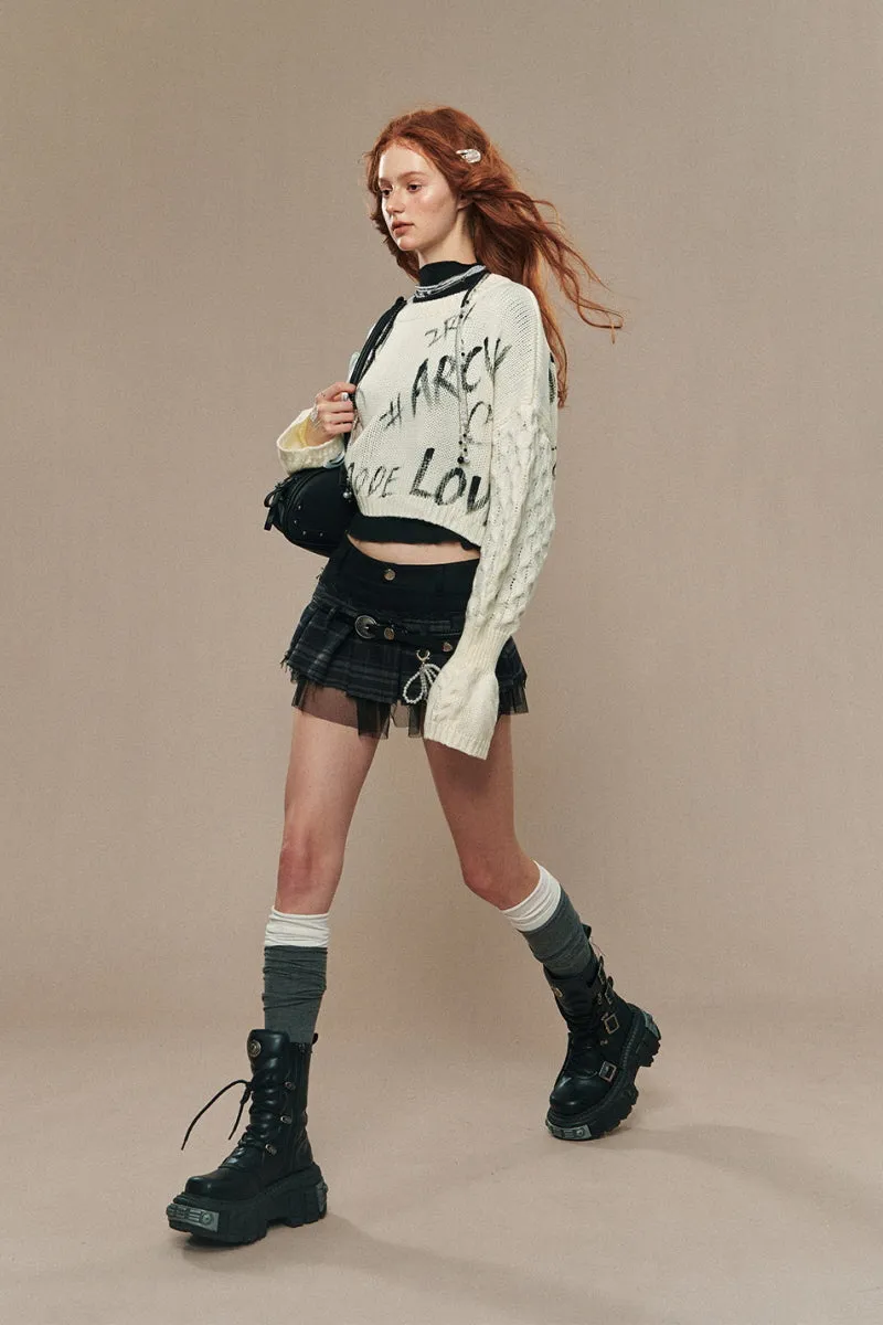 Loose & Thin Short Knitted Top