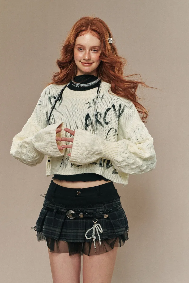 Loose & Thin Short Knitted Top