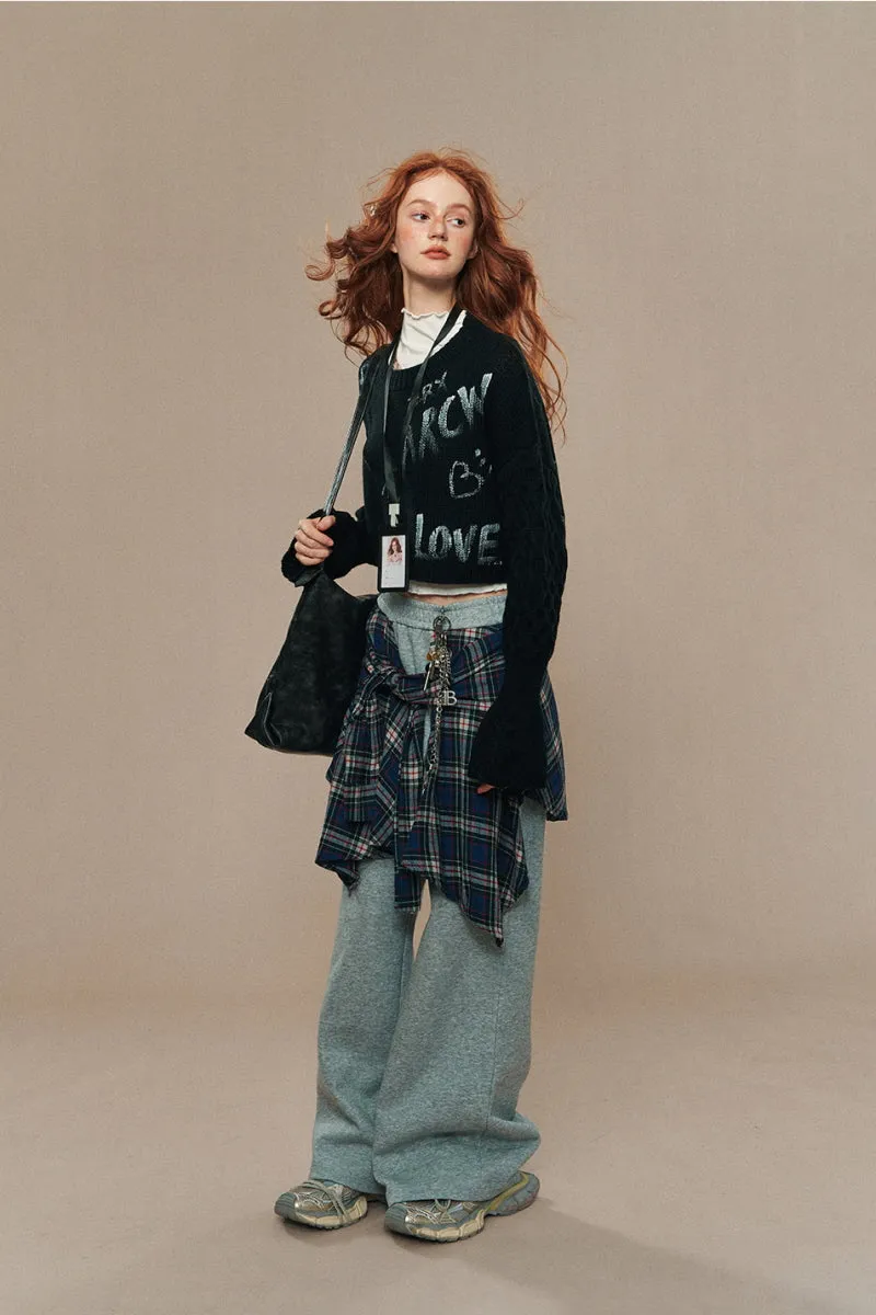 Loose & Thin Short Knitted Top