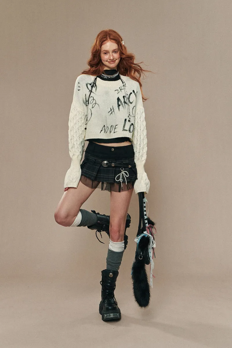 Loose & Thin Short Knitted Top
