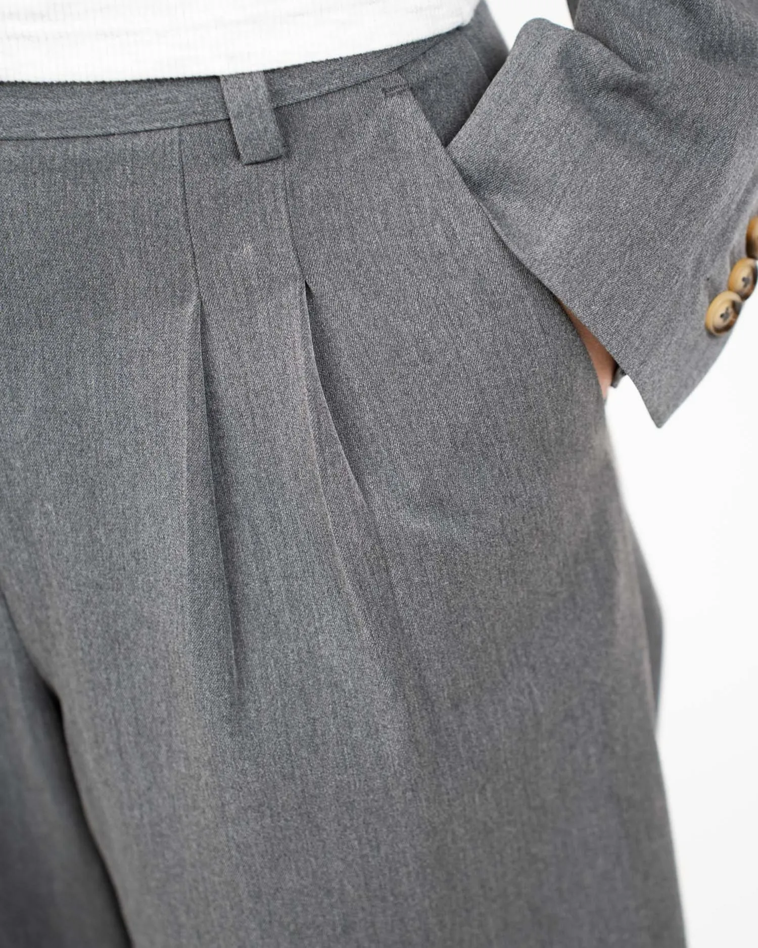 Loose Fit suit pants Grey