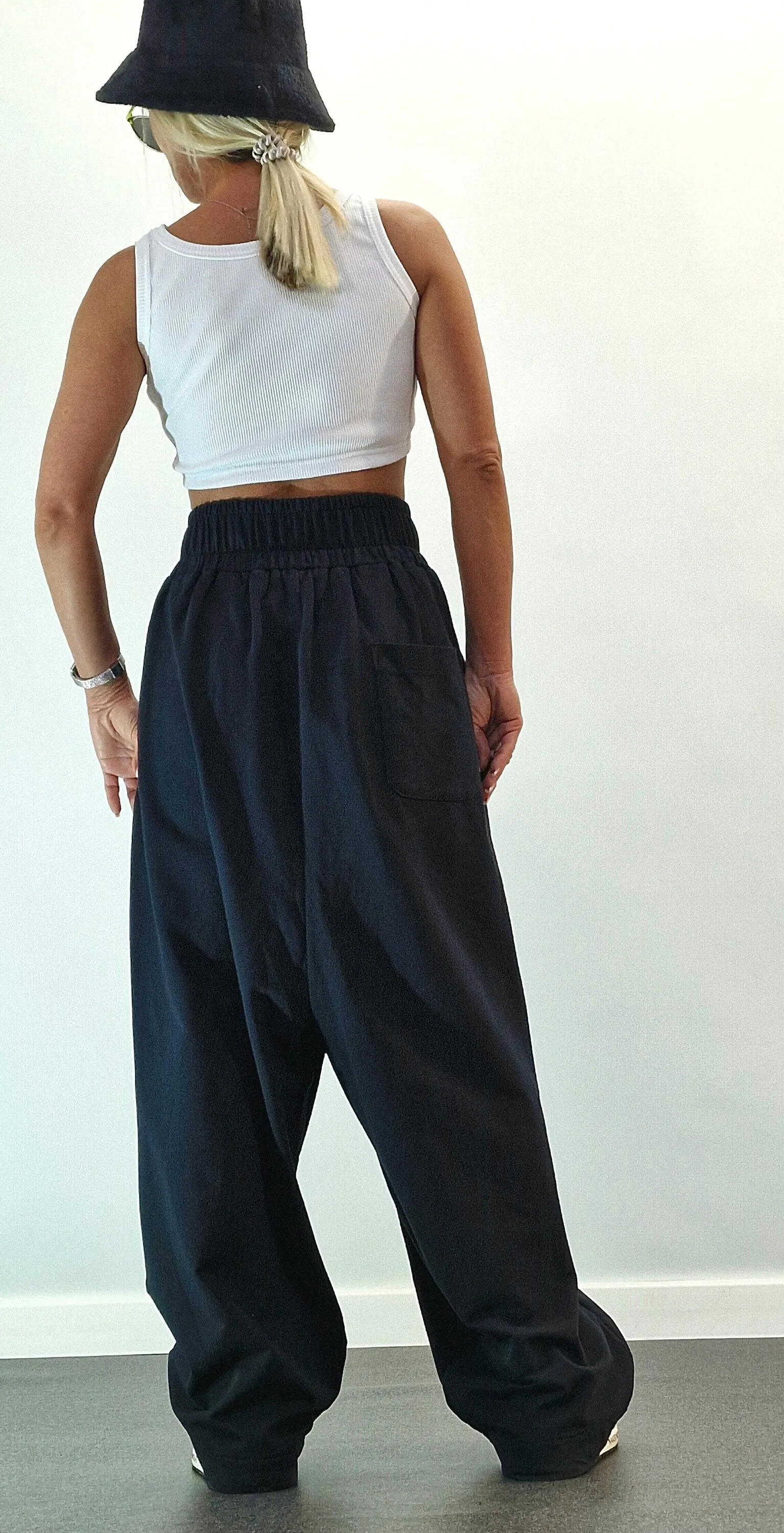 LOOSE High Waste Pants, Baggy Pants, Harem Pants, Loose Drop Crotch Pants, Gipsy Pants, Loose Trousers, Maxi Pants, Extravagant Pants