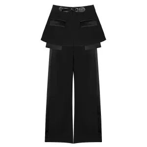 Loose Short Skirt Two Piece Pants Set