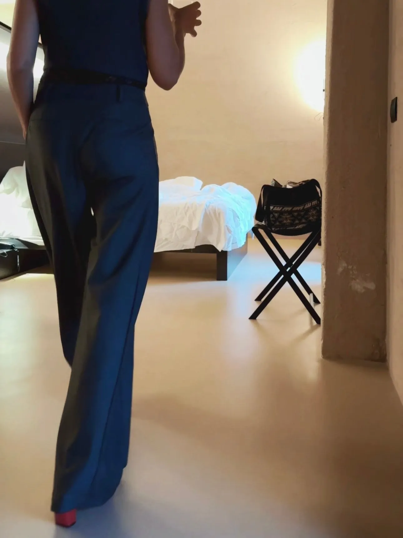 LOOSE SUIT PANTS - GREY