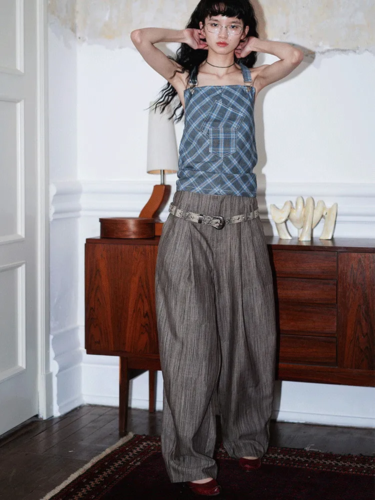 Loose Summer Relax High-Neck Wide-Pants