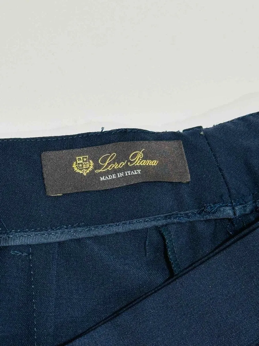 LORO PIANA Tailored Blue Pants US8
