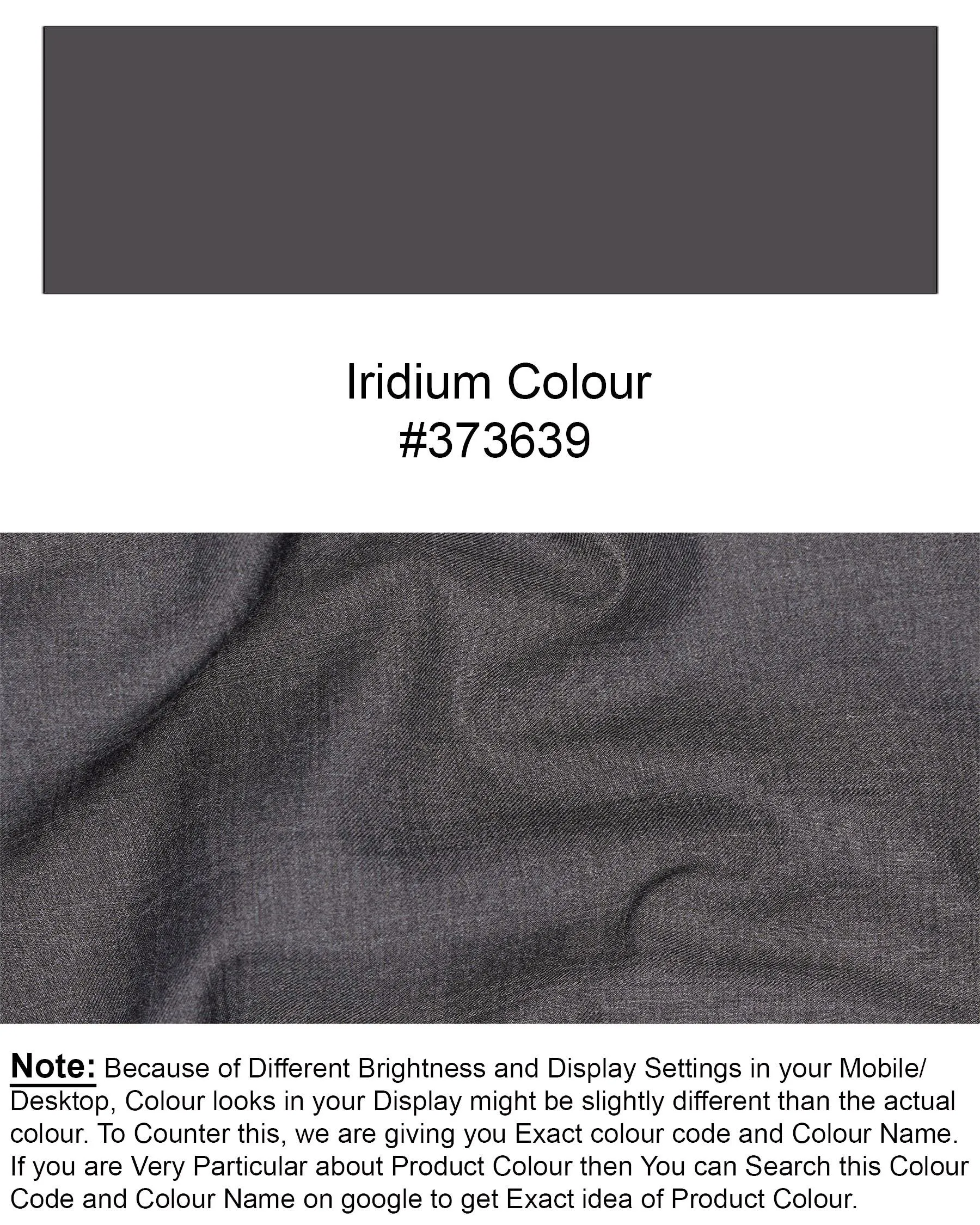 lridium grey Double Breasted Blazer