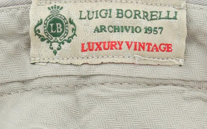 Luigi Borrelli Beige Pants – Size: 32 US / 48 EU