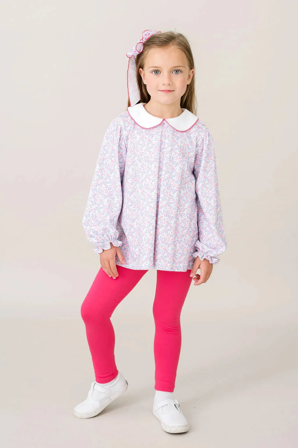 Lullaby Set: Caroline Legging Set Long Sleeve - Sweet Pea Floral