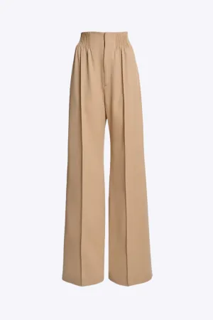 Lysandra - Chic Pleated Design Woman's Wide Leg Trousers