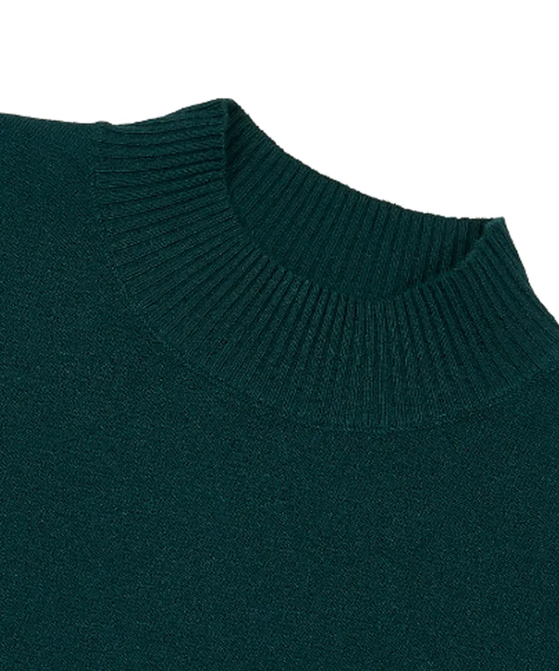 MACKY Golf: Half-Neck Viscose Knit - Green
