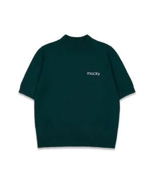 MACKY Golf: Half-Neck Viscose Knit - Green