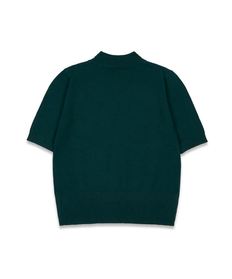 MACKY Golf: Half-Neck Viscose Knit - Green