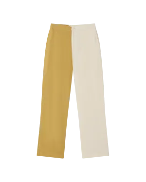 Mariam Patched Pants Yellow