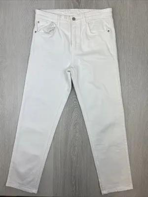Massimo Dutti Womens White Slim Jeans Size 8