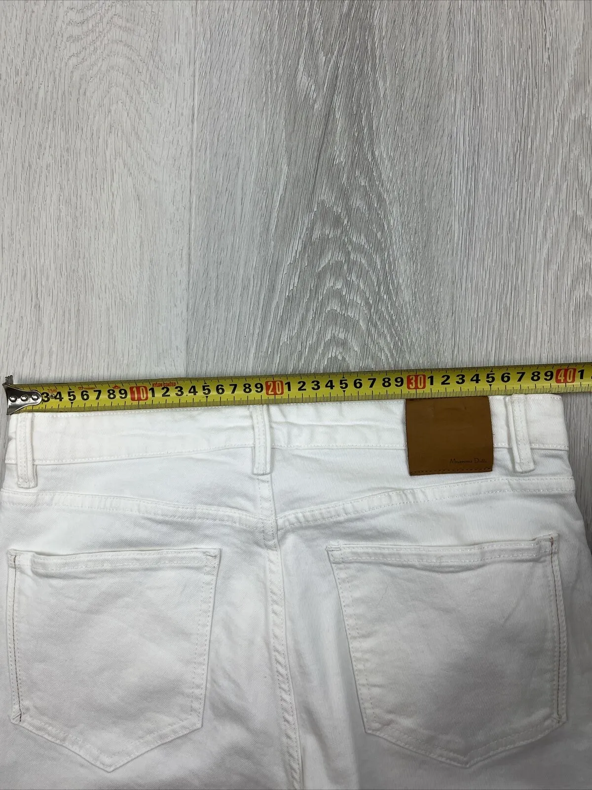 Massimo Dutti Womens White Slim Jeans Size 8