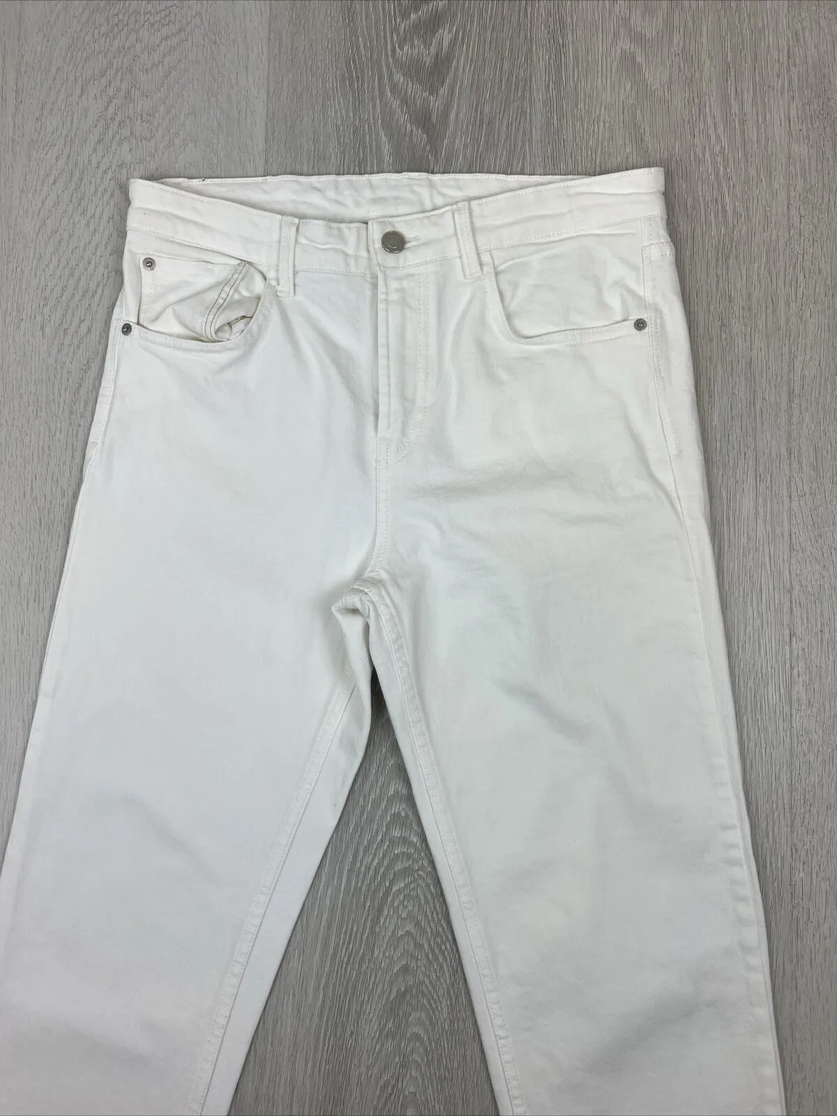Massimo Dutti Womens White Slim Jeans Size 8