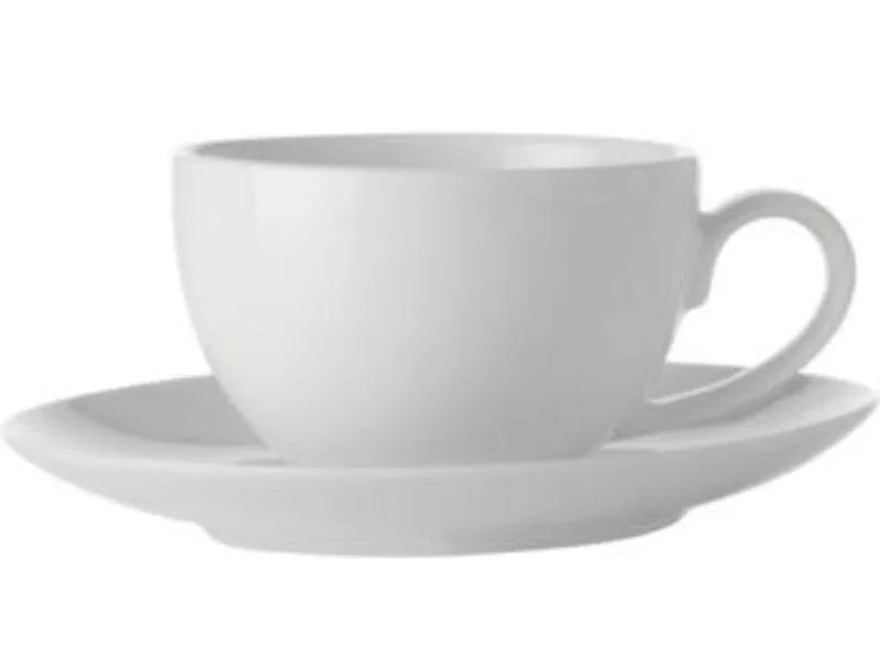 Maxwell & Williams White Basics Coupe Demi Cup & Saucer 100ML