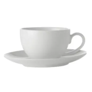 Maxwell & Williams White Basics Coupe Demi Cup & Saucer 100ML