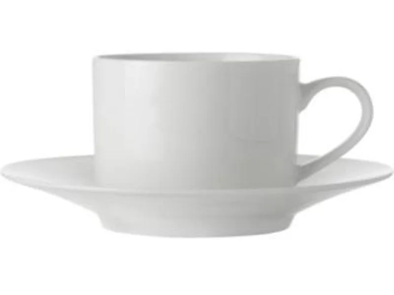 Maxwell & Williams White Basics Straight Cup & Saucer 220ML