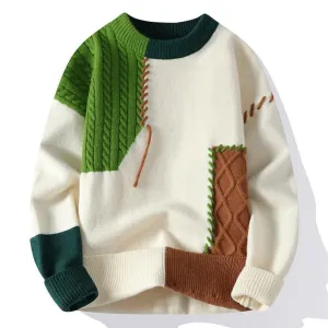Men's Cozy Stylish Knitted Crew Neck Sweater | Warm