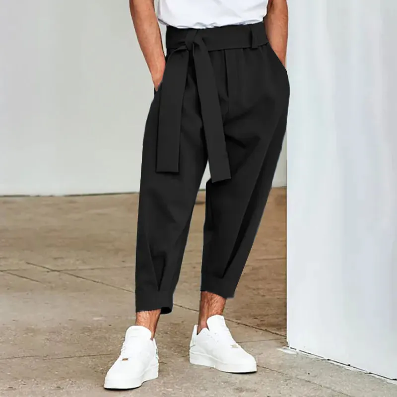 Men's Drawstring Harem Trousers
